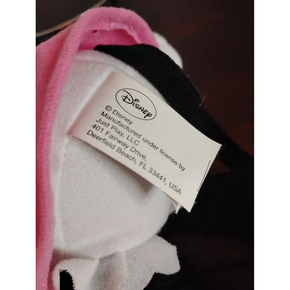Disney Minnie Mouse Plush Pink Polka Dot Dress Stuffed Animal Toy 16 inch